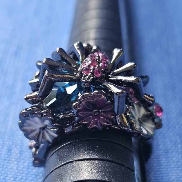 🕷️💐Spider / Floral Ring GORGEOUS - NWOT💐🕷️ - Picture 9 of 16
